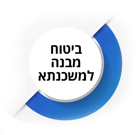 עיגול דקורטיבי שבתוכו הכותרת: ביטוח מבנה למשכנתא