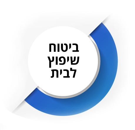 עיגול דקורטיבי שבתוכו הכותרת: ביטוח שיפוץ לבית