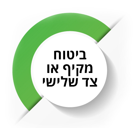 עיגול דקורטיבי שבתוכו הכותרת: ביטוח מקיף או צד שלישי
